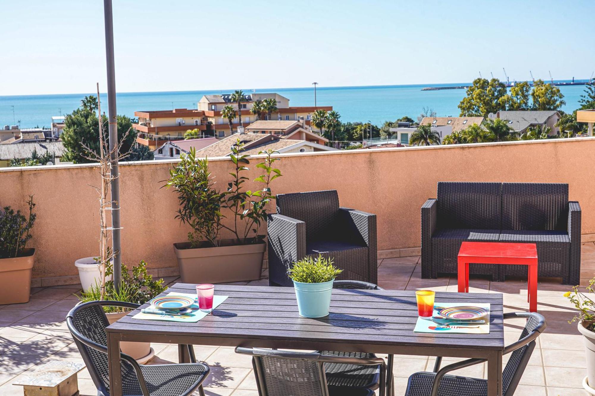 Attico Terrazza Cielomare Seaview Pozzallo Exterior foto